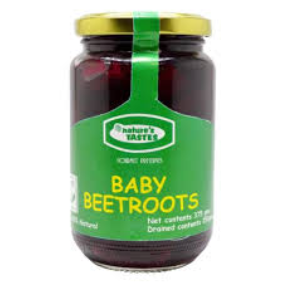NATURES TASTES BABY BEETROOTS 375GMS